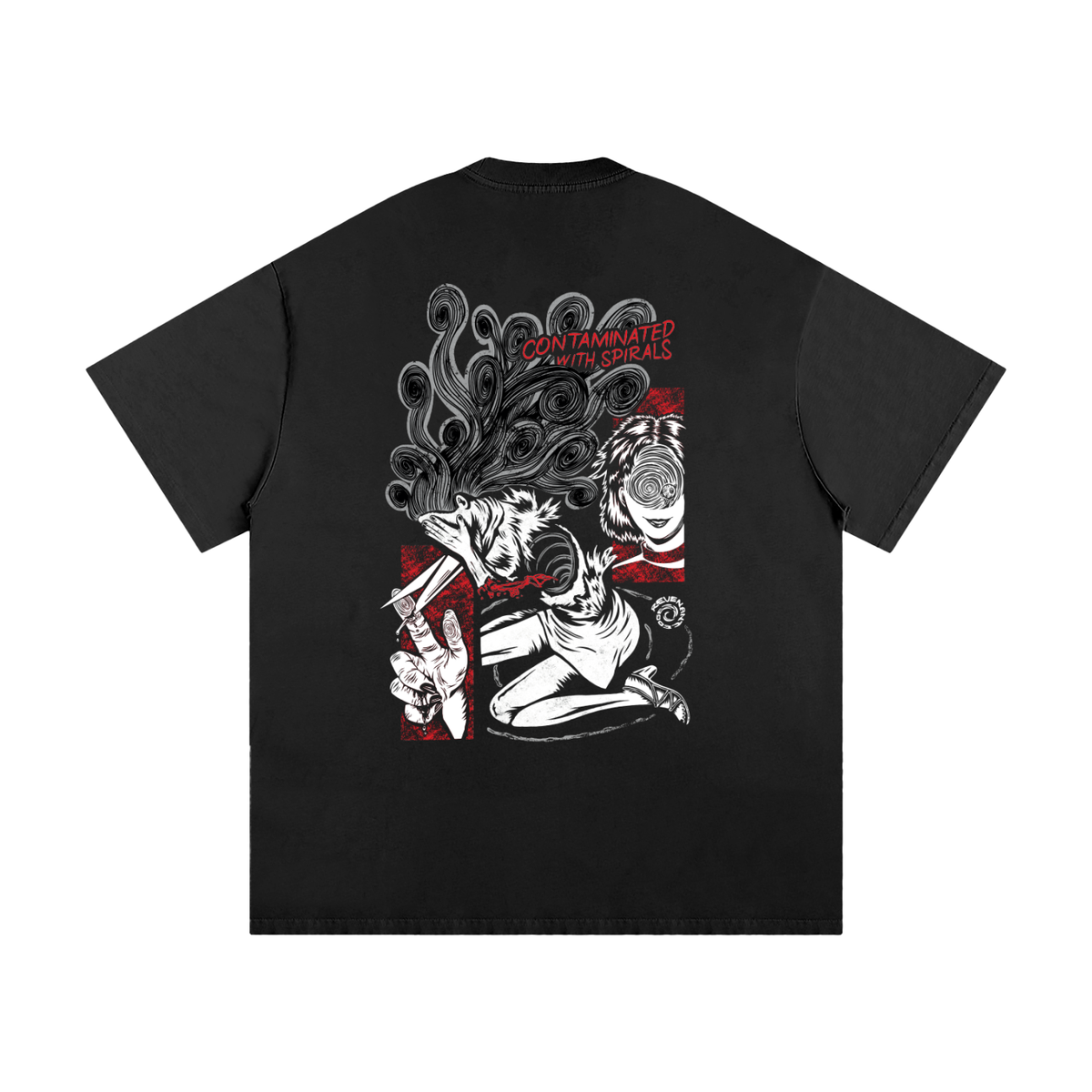 Contaminated with Spirals Tee