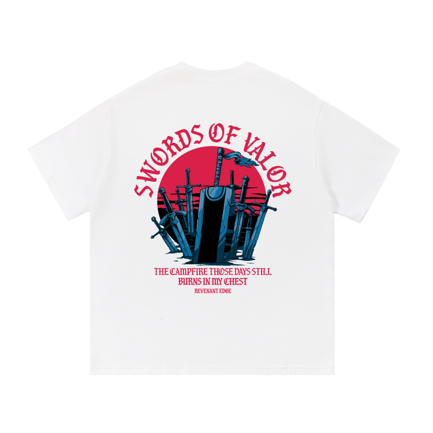 Swords of Valor Tee / White
