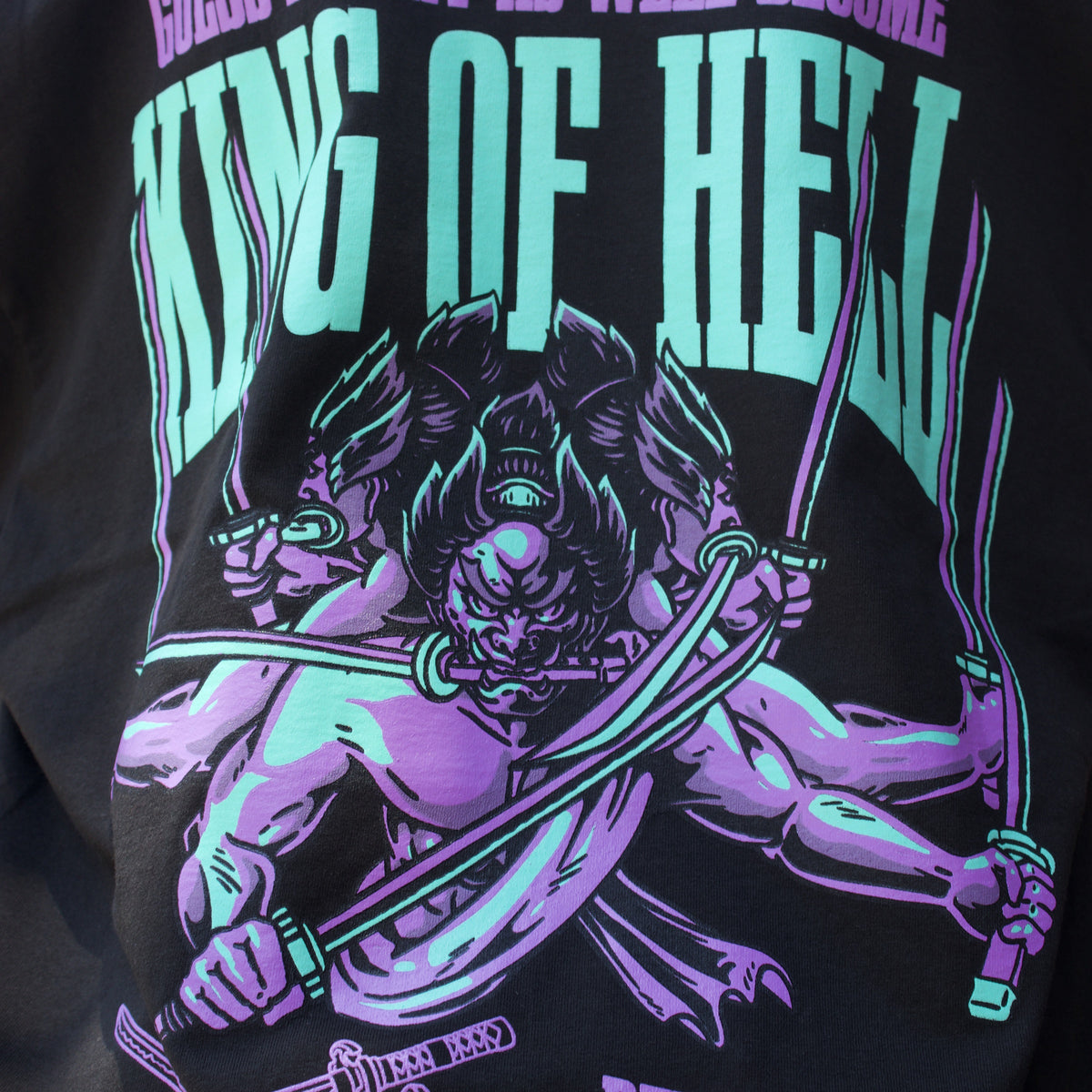 King of Hell Tee, worn