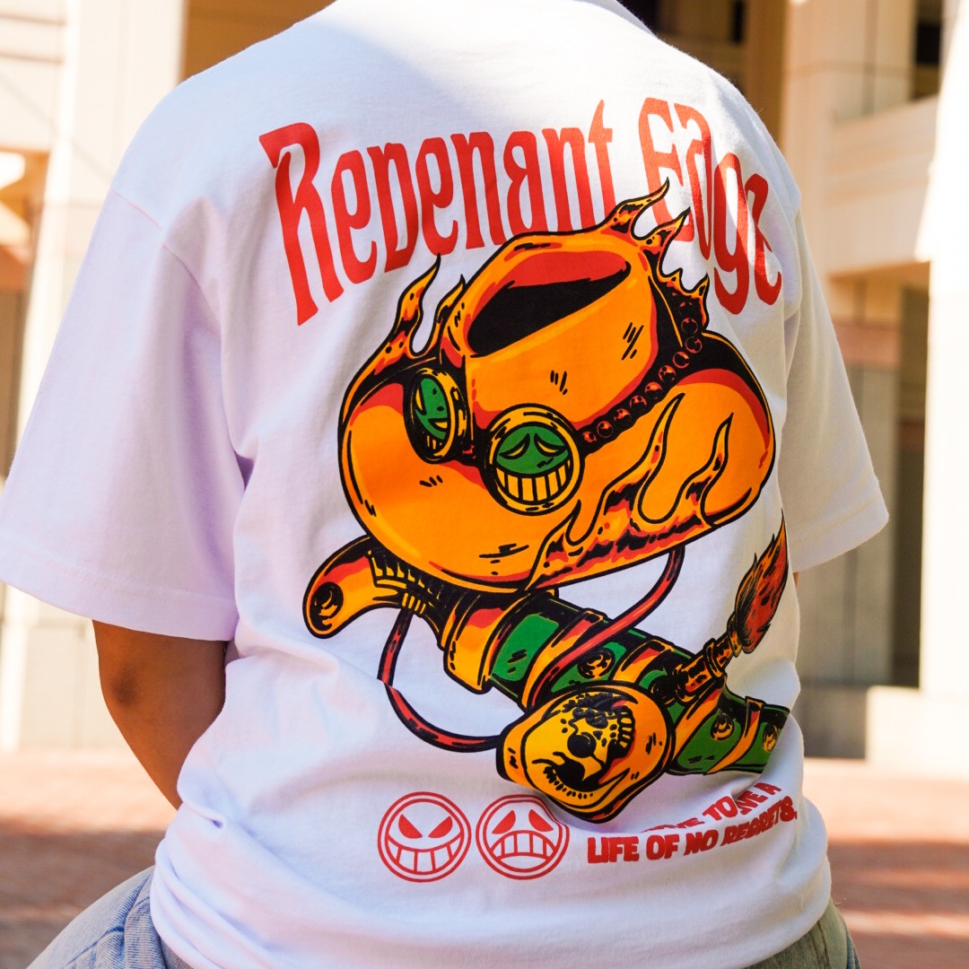 No Regrets Tee, worn