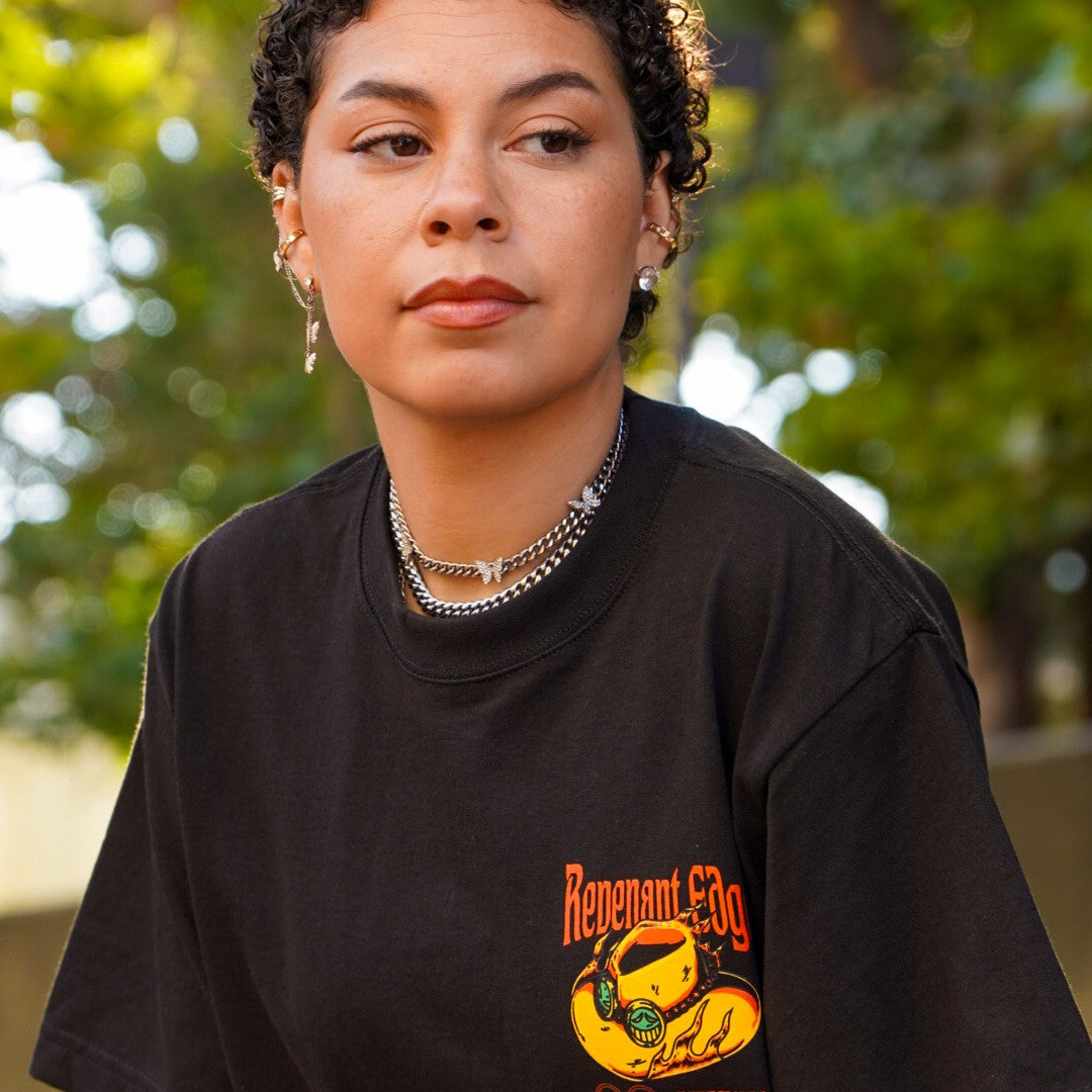 No Regrets Tee, worn