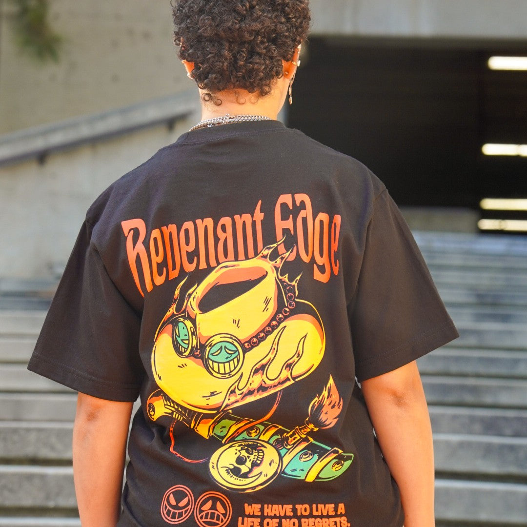 No Regrets Tee, worn