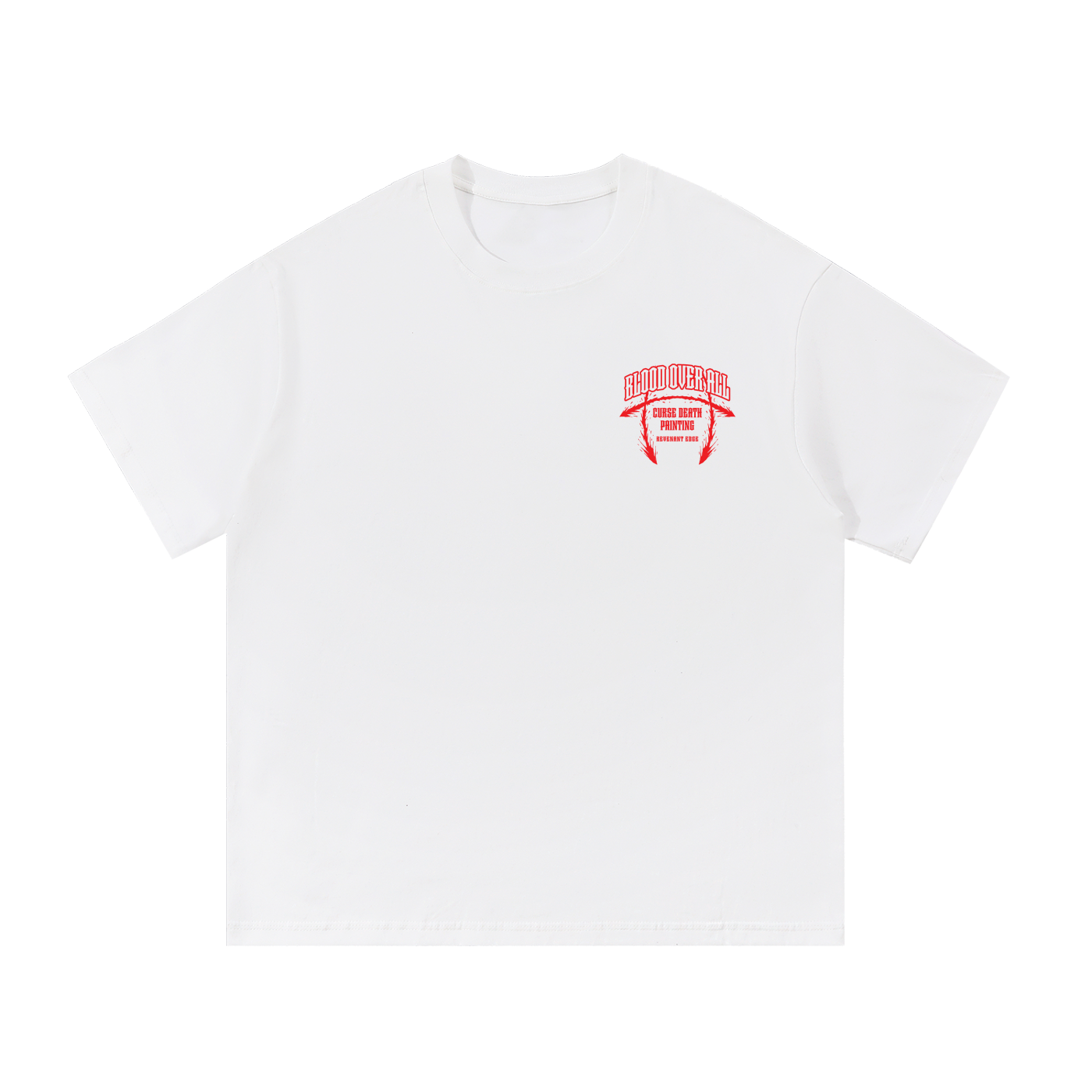 Blood Over All Tee / White